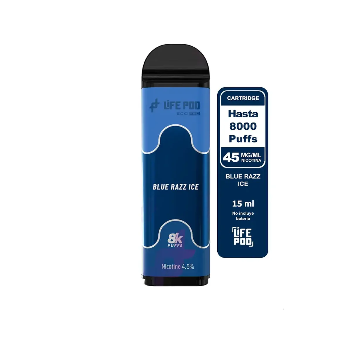 Life Pod recarga Blue Razz Ice 8.000 puffs