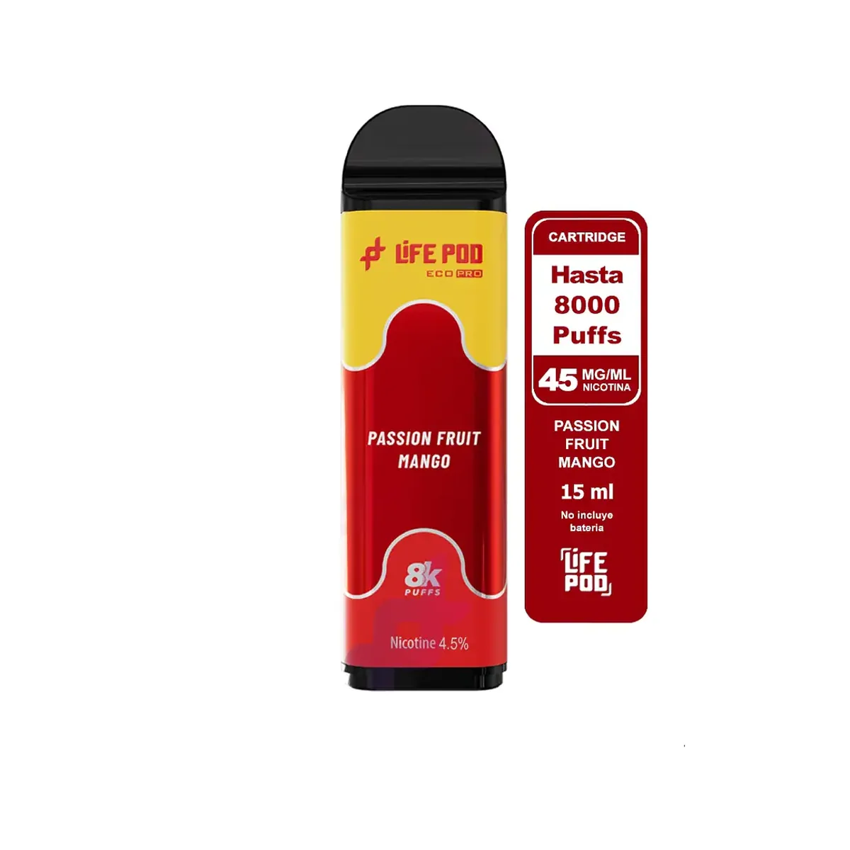 Life Pod recarga Passion Fruit Mango 8.000 puffs