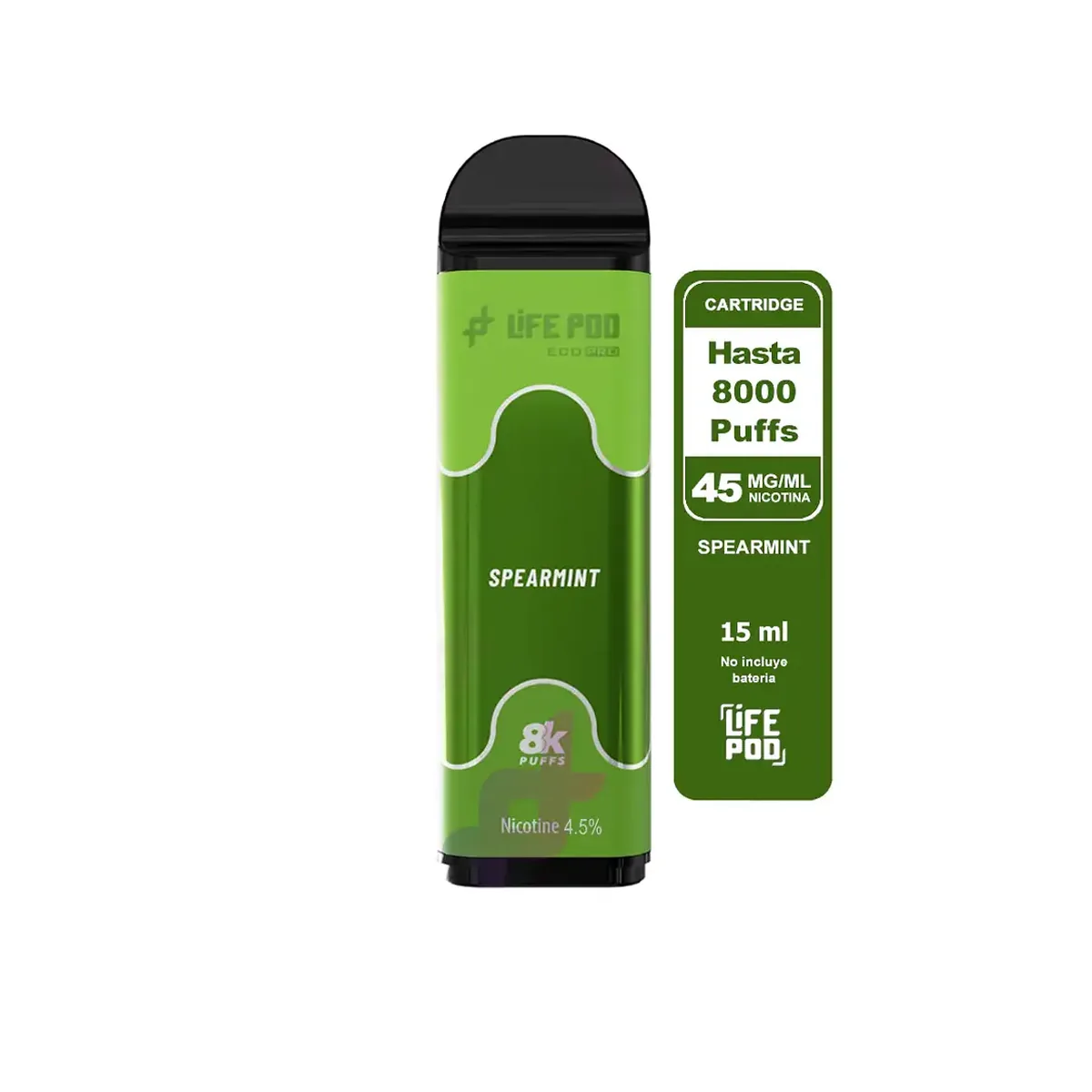 Life Pod recarga Spearmint 8.000 puffs