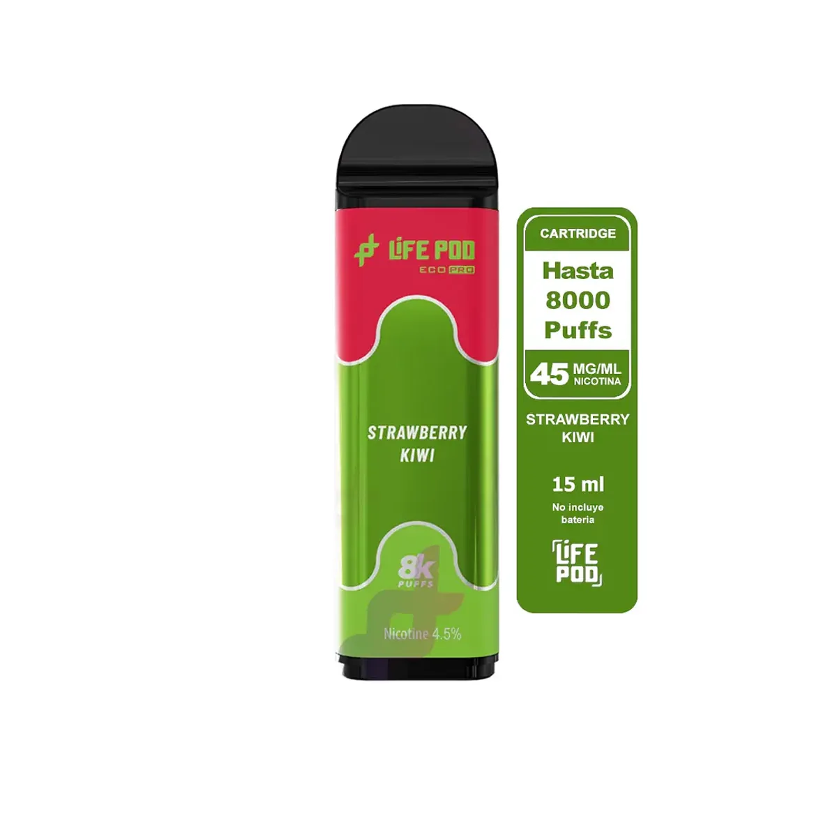 Life Pod recarga Strawberry Kiwi 8.000 puffs