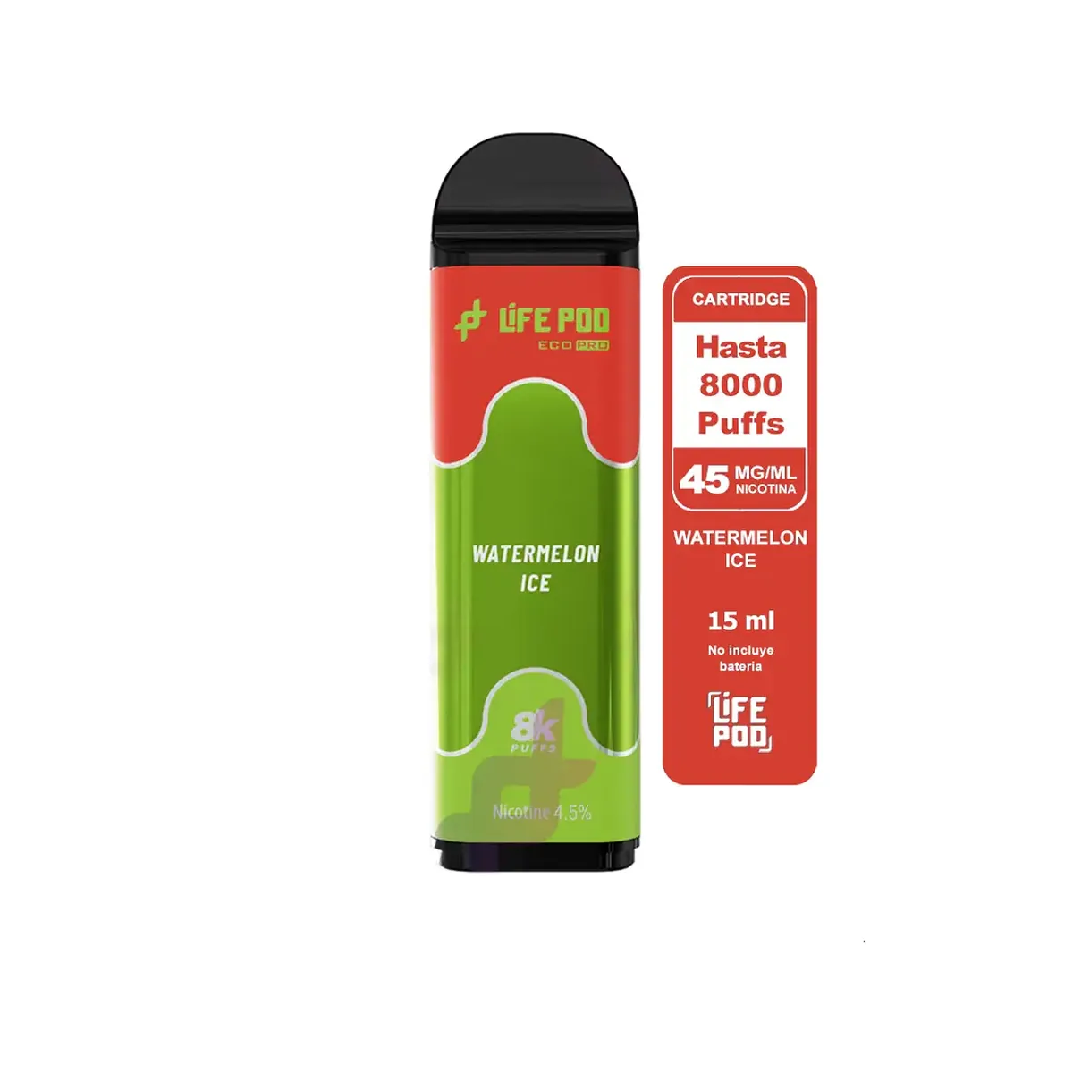 Life Pod recarga Watermelon Ice 8.000 puffs