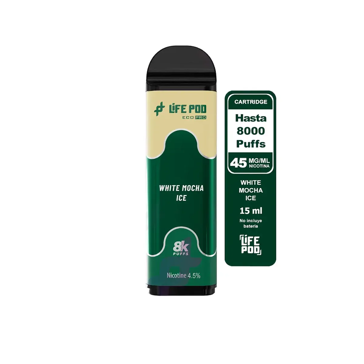 Life Pod recarga White Mocha Ice 8.000 puffs