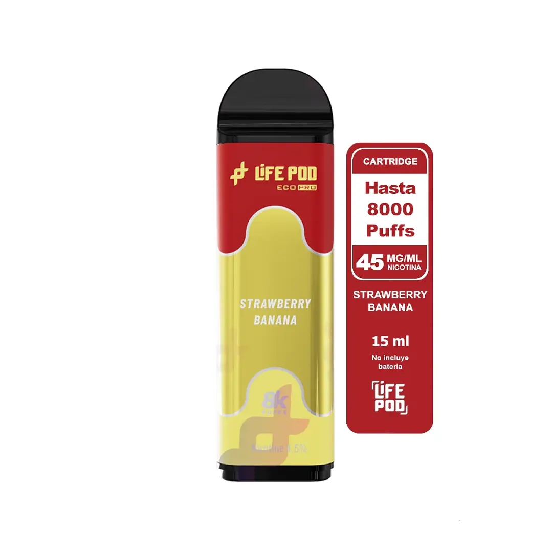 Life Pod recarga Strawberry Banana 8.000 puffs